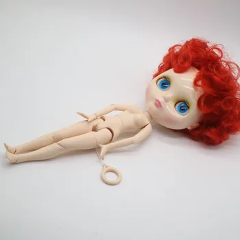 Articulación del cuerpo Desnudo Blyth Muñeca de pelo rojo de moda de la muñeca de la fábrica de muñecas 1009