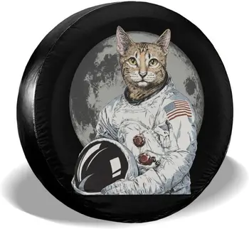 El astronauta Gato Neumático de Repuesto Cubierta Impermeable a Prueba de Polvo de la Rueda de Protectores Universal para Remolque,Jeep,SUV,AUTOCARAVANAS y Muchos Vehículos