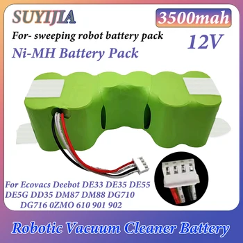 12V DE55 Ni-MH 3500mAh Batería para Ecovacs Deebot DE5G DM88 902 901 610 Aspiradora Robótica de la Batería de Piezas de Accesorios