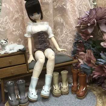 Blythe zapatos 1/6 zapatos de muñeca para obitsu azone conejo botas