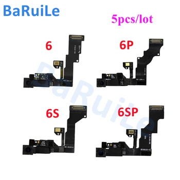 BaRuiLe 5pcs Cámara Frontal de Cable flexible para el iPhone 6 6 Plus 6P 6SP que Enfrentan las Pequeñas Cam de Proximidad Sensor de Luz Piezas de Repuesto