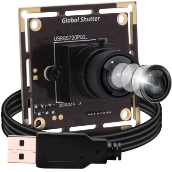 Obturador Global Monocromo Webcam USB de Alta Velocidad de 60 fps a 720P UVC Plug Jugar sin controlador USB Módulo de la Cámara de Linux Para Raspberry Pi