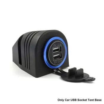 3pcs Piezas de Repuesto Universal Voltímetro la toma USB de la Tienda de corriente en la Base de la Cubierta Para el Coche Barco ATV Moto 1 2 3 Agujeros Camión Panel