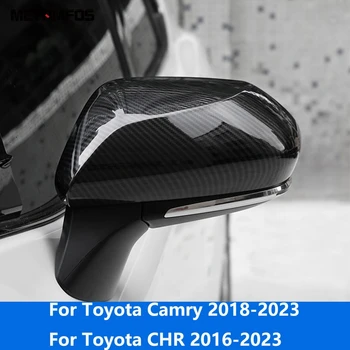 Para Toyota Camry 2018-2023 CHR 2016-2023 de Fibra de Carbono Retrovisor de la Puerta Lateral de la Cubierta del Espejo Reborde Protector de Accesorios de Coches Estilo