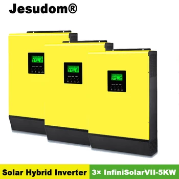 15KW Híbrido Solar del Inversor de 80A MPPT Controlador de Carga Solar 48V 230V con Alta PV de Entrada 450Vdc Fuera de la red del Inversor Con el Paralelo