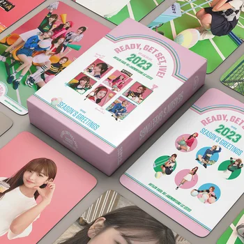 Kpop Idol 55Pcs/Set Lomo de la Tarjeta de IVE 2023 TEMPORADA SALUDOS de la Postal del Nuevo Álbum de Fotos de Impresión de Tarjetas de Imagen Fans de los Regalos de la Colección