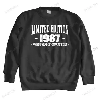 Edición limitada de 1987 sweasweater Nacido el 30 aniversario de la Edad Presente Divertido Regalo para Hombre primavera más el tamaño de la gota caliente con capucha euro tamaño