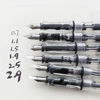 6pcs/Set de caligrafía Paralelo de la Pluma de 0,7 mm 1,1 mm 1.5 mm 1,9 mm 2.5 mm 2,9 mm Pluma de la escritura para Gótico Carta caligraphy Plumas de Papelería