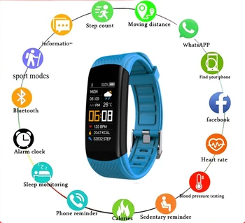 Smart Watch Hombres Mujer Smartwatch de la Electrónica Inteligente Reloj Para Android IOS Fitness Tracker Nueva Moda de la Smart-watch C5S