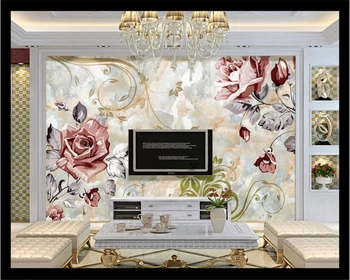Beibehang 3D Wallpaper HD Europeo Rosa de Piedra de Fondo Inferior de la Sala de estar del Dormitorio de TV de Fondo fondo de pantalla en 3d de papel de parede