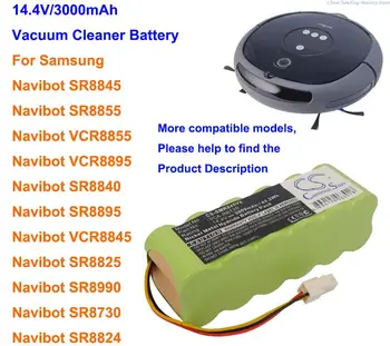 GreenBattery3000mAh Batería para Samsung Navibot SR8875,SR8877,SR8857,SR8895,SR8896,SR8897,SR8898,SR8990,SR8F30,SR8F31,SR8F40