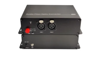 2-ch de audio XLR al convertidor de fibra,de radiodifusión de voz de audio a través de fibra