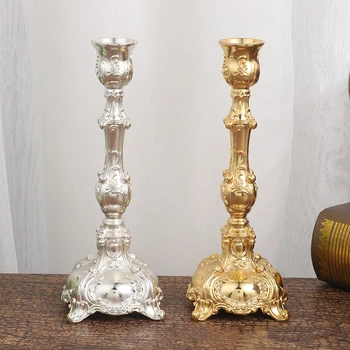 IMUWEN Metal candelabros Romántico Candelero Europea de la Boda de la Vela de Pie Exquisitas Velas Candelabro de Mesa Decoración para el Hogar