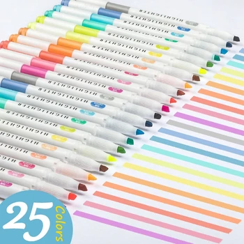 Zoecor Kawaii 5/10 Colores de Doble cabeza el Marcador de Arte Marcadores de Pintura Manga de Color Fluorescente Plumas para el Colegio y la Oficina