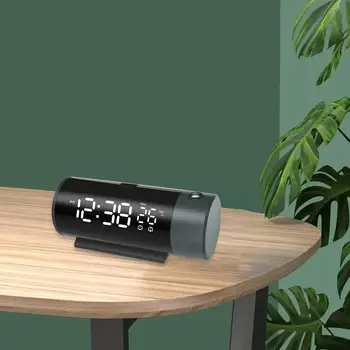 Proyección de la Alarma del Reloj Giratorio Proyector de Reloj para Niños Mayores de Oficina