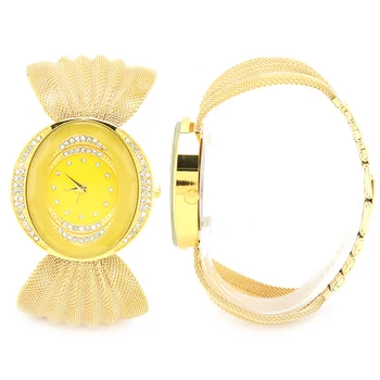 Reloj de pulsera de la Firma de la Aleación de las Mujeres del Reloj de la Fiesta de la Boda para la Datación de la Recopilación de