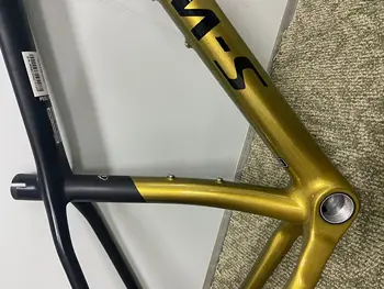 Oro negro MTB de carbono cuadro de bicicleta de tamaño épico de la bici de carbono de conjunto de marcos rígida de ciclismo de Montaña de marco de cuadro de carbono 148x12mm M L