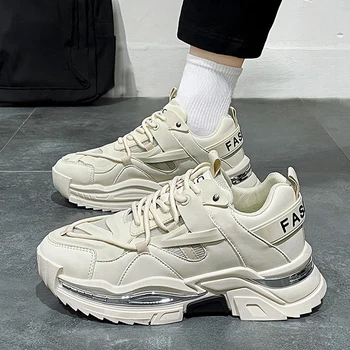 Daddy Zapatos de los Hombres de 2023 Otoño Nueva Tendencia en la Moda de los Hombres de Espesor Inferior Aumento de la Versión coreana de Estudiante Casual Zapatos de Deporte