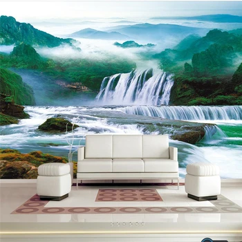 beibehang un fondo de pantalla Personalizado en 3d estéreo mural paisaje de agua el agua que fluye la riqueza de la cascada de salón de TV de fondo de papel de pared