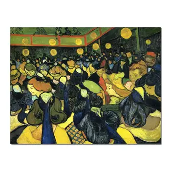 Lienzo Arte en el Salón de baile en Arles Por Vincent Van Gogh Cuadros al Óleo de la Reproducción de la Mano-pintado de la Figura de la Ilustración de la Oficina de Decoración para el Hogar