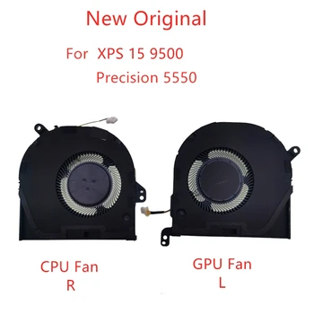 Nuevo ordenador Portátil Original de la CPU GPU ventiladores de Refrigeración Para el XPS 15 9500 Precisión 5550 Ventilador EG50050S1-CG00-S9A 0DJH35 009RK6 5V 0.36 UN