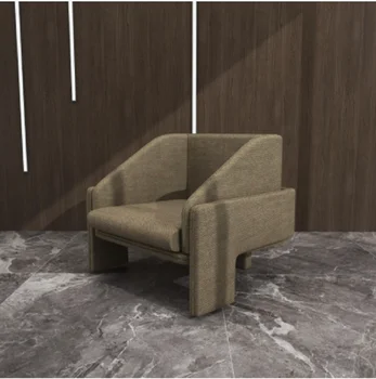 De estilo sencillo y moderno de la tela sola persona, un sofá y un sillón creativo del diseñador minimalista sala de ocio de la silla