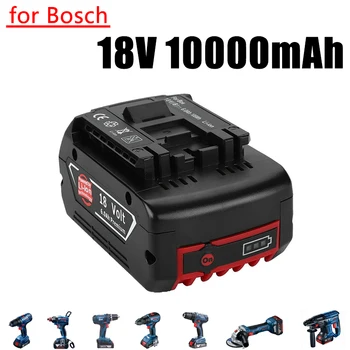 Para Bosch 18V 10000mAh batería Recargable de las Herramientas eléctricas de la Batería con LED de Li-ion de Reemplazo BAT609, BAT609G, BAT618, BAT618G, BAT614