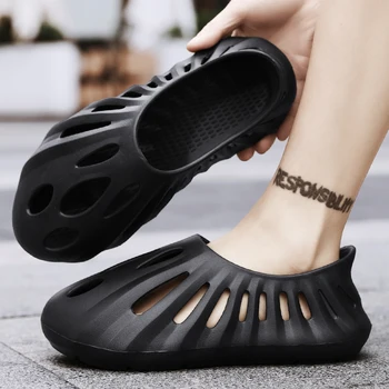 Nuevo de la Moda de Malla Transpirable Anti-resbaladizo Sandalias Para Hombres de Caminar al aire libre resistente al desgaste Zapatillas