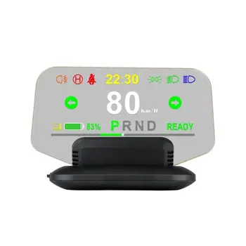 GPS HUD Head Up Display LED Velocímetro Smart-Digital de Conducción de Exceso de velocidad Alarma de Recordatorio para el Modelo 3 de Accesorios para Automóviles
