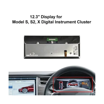 12.3 Pulgadas LA123WF1-SL01 Pantalla LCD de 2014 Tesla Model S Modelo de Coche X Partes de Instrumento LA123WF4-SL01