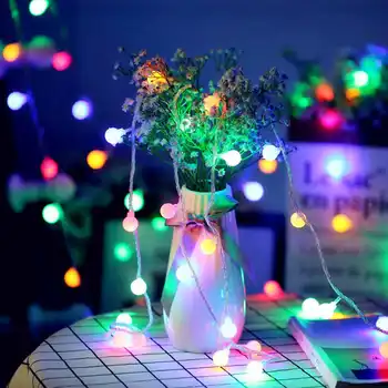 Luz LED de Cadena a Batería Coloridos de la Cadena de la Lámpara para el Hogar al aire libre de la Decoración del Jardín