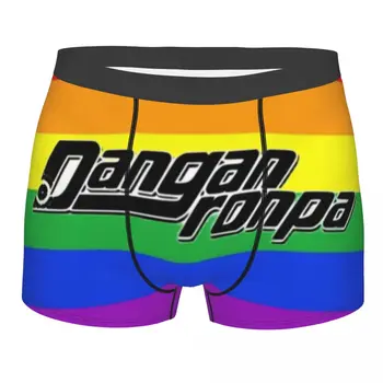Danganronpa Logotipo de la Bandera del Orgullo Gay de los Hombres la Ropa interior LGBT Anime Manga calzoncillos Bragas Divertido Suave de la ropa interior para los hombres Más Tamaño