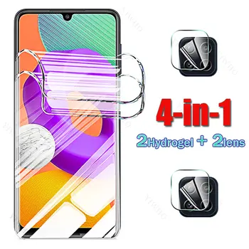 4in1 para Samsung Galaxy M22 Protectores de Pantalla de Hidrogel Frente de la Película para Sumsung M 22 6.4