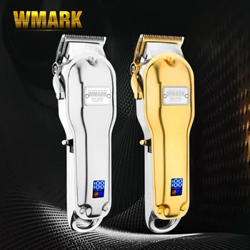 WMARK NG-2020B Eléctrico Recortadora de Pelo de metal Inalámbrico Profesional Hair Clipper 2500mAh batería Recargable de Peluquería Máquina de Afeitar
