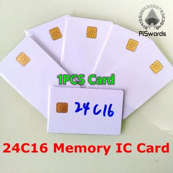1PCS AT24C16 ISO7816 de tarjeta inteligente, segura de Memoria 24C16 en blanco conecte inteligente de la tarjeta de IC