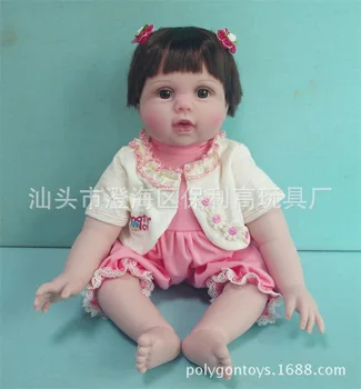 40cm de silicona renacer de muñecos de bebes Bebes Reborn Dolls niño Niños de Juguete para niñas bambole boneca reborn baby doll completa menina