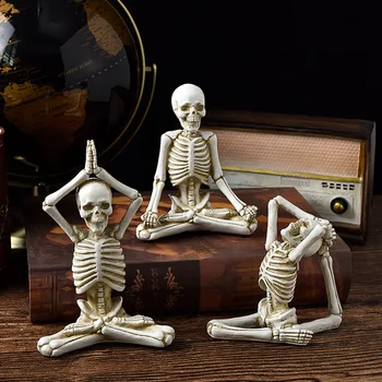 11cm de época Moderna esqueleto humano resina de Artes y Oficios de la Escultura living accesorios para el hogar oficina decoración de la habitación