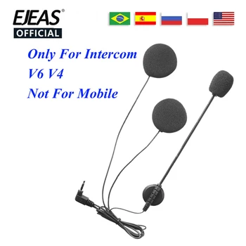 Vnetphone Intercomunicador Accesorios conector Jack de 3,5 mm para Auriculares Estéreo de Traje para EJEAS V6/V4 PLUS/PRO Motocicleta Interfono Interfono