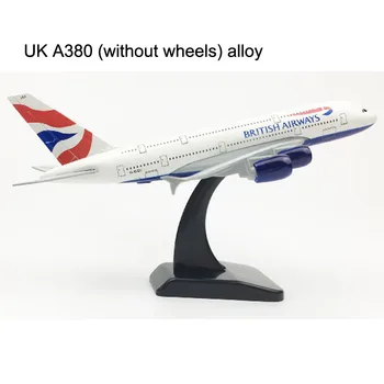 Reino unido Virgin Atlantic modelo de la Aeronave Boeing 747 de British Airways de Un Mundo de Reino Unido Airbus A380 Avión de Juguete avión