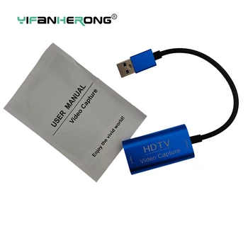 USB3.0 Tarjeta de Captura de Vídeo 4K a 1080P HDMI-Compatible con USB Juego de Video Grabber Récord para el Juego de PC de la Cámara de la Grabación de la Transmisión en Vivo