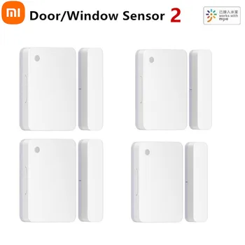 Nuevo Xiaomi Mijia Inteligente para Puerta y Ventana del Sensor 2 de Bluetooth compatibles con la Luz de Detección de Apertura/Cierre de los Registros de horas extras no Cerradas Remin