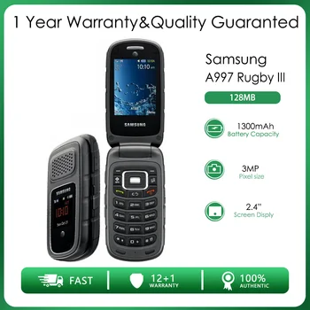 Original Desbloqueado Samsung A997 Rugby III 3G 128 mb de Mini-SIM 3MP 2.4