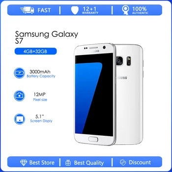 Samsung Galaxy S7 G9300 Reformado-Original Desbloqueado G930FD G930W8 5.2
