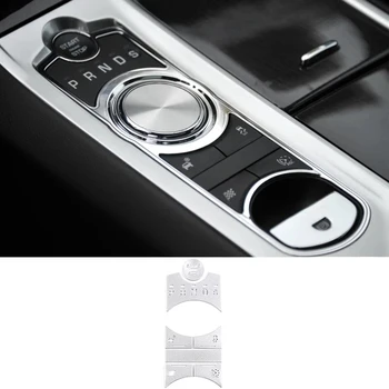7Pcs Coche de Central de equipos de Control, Botón de la Cubierta de la etiqueta Engomada de la Decoración para el Jaguar XF 2012-2015
