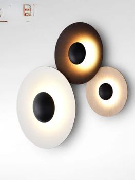 BRILLANTE Ronda Nórdicos Lámpara de Pared de Aluminio de la Moda Moderna Lámpara de Luz Nuevo Diseño Para el Dormitorio Creativo