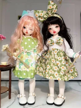 BJD ropa de la muñeca para 1/6 tamaño lindo todo-partido de la muñeca de pastoral verde fresco, floral vestido de Ropa de la Muñeca Bjd 1/6 accesorios de la muñeca
