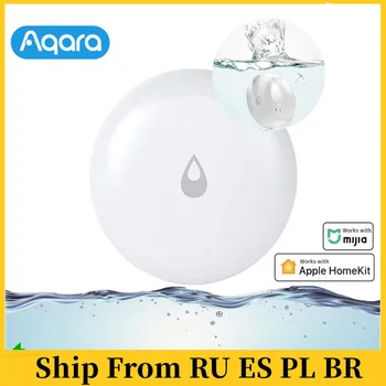 100% Original Aqara IP67 Agua de la Inmersión del Sensor de Agua de la Inundación Detector de Fugas Para el Hogar Remoto de Alarma de Seguridad del Sensor de Remojo