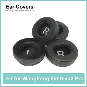 Almohadillas Para WangFeng Fiil Diva 2 Pro Auriculares Earcushions Proteína De Terciopelo Almohadillas De Espuma De Memoria De Las Almohadillas