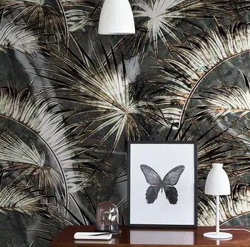 beibehang Personalizado tropical de las hojas de la planta Mural de papel pintado para el Salón Fondo de la Pared cubierta de papel wallpapers