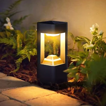 Nuevo diseño al aire libre del césped de luz negra impermeable ip65 de aluminio 6w 12w led lámpara de jardín
